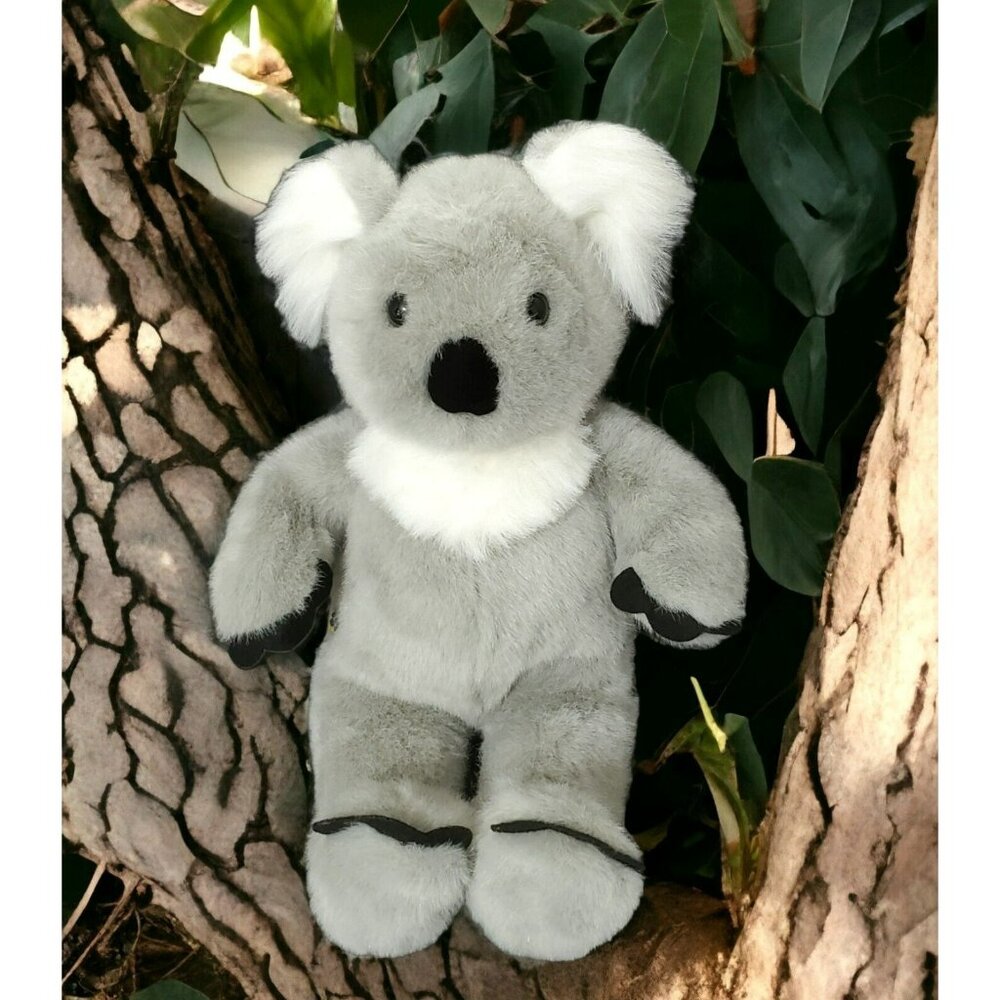 Build A Bear Koala Marsupial Gray White Fur Plush Stuffed Animal Toy Retired 17"